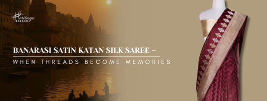 The Banarasi Satin Katan Silk Saree — Where Tradition Lives On