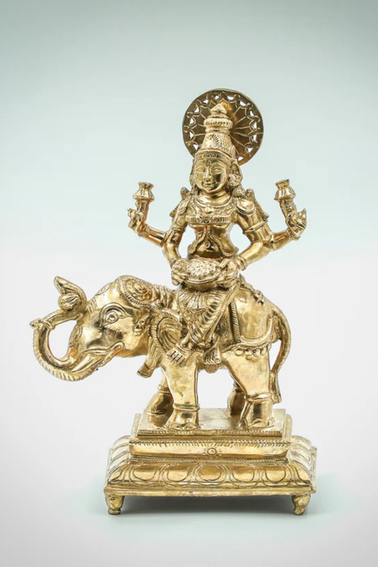 Gaja Lakshmi (The goddess of fortune accompanied by elephants)