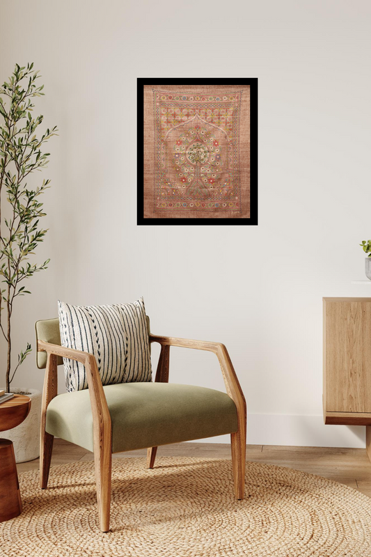 Golden Peacock Tree of Life – Vibrant Madhubani Artwork for Home Décor