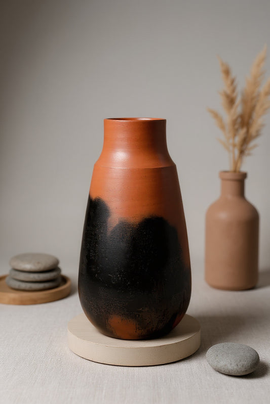 Terracotta Midnight Fade Vase