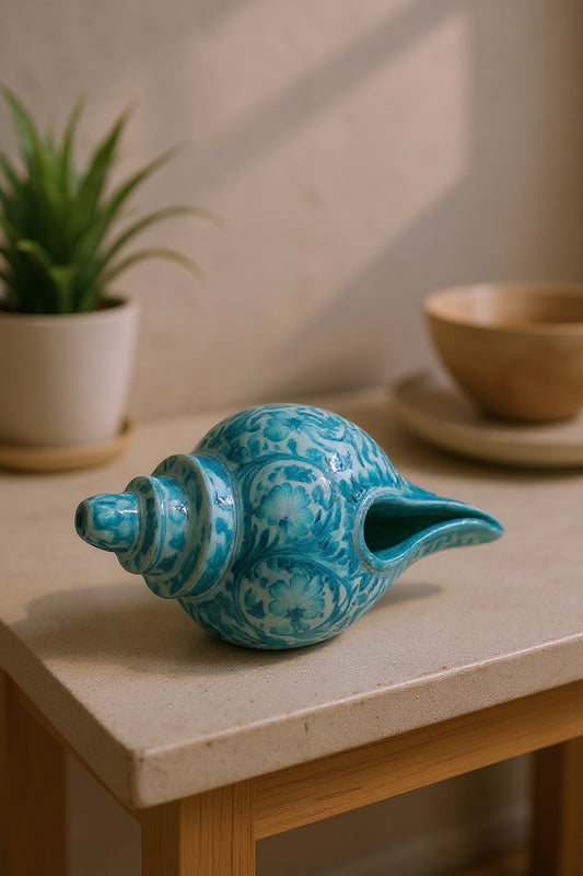 Handcrafted Ceramic Shankh (Conch Shell)