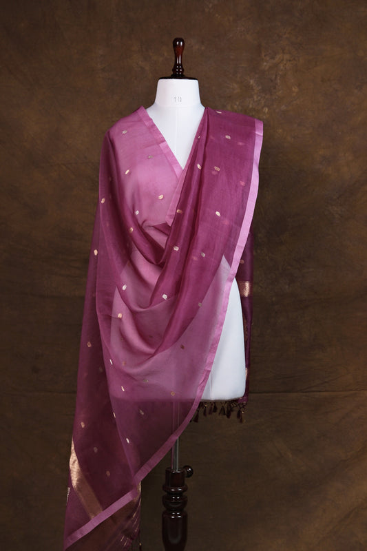 Angoori Jhalak Dupatta | Handwoven Banarasi Silk Dupatta
