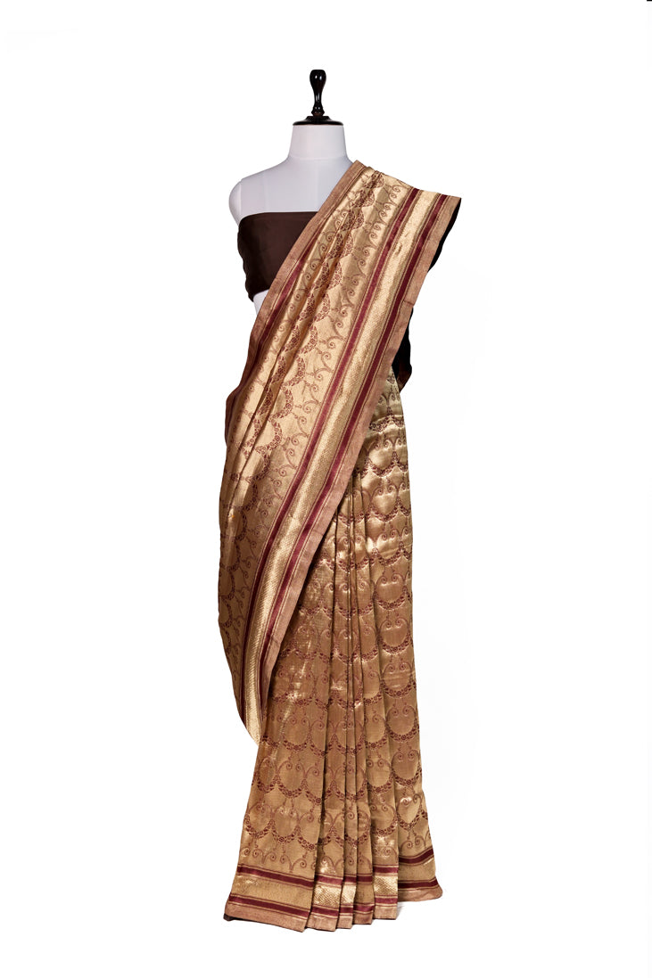 Sindoor Saaz Saree | Handwoven Banarasi Silk Saree