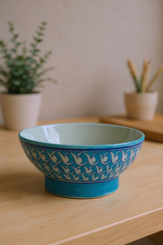 Mystic Bloom Handpainted Decorative Bowl