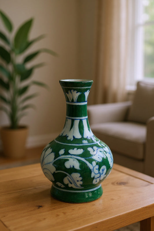 Emerald Vine Home Decor Elegant Vase