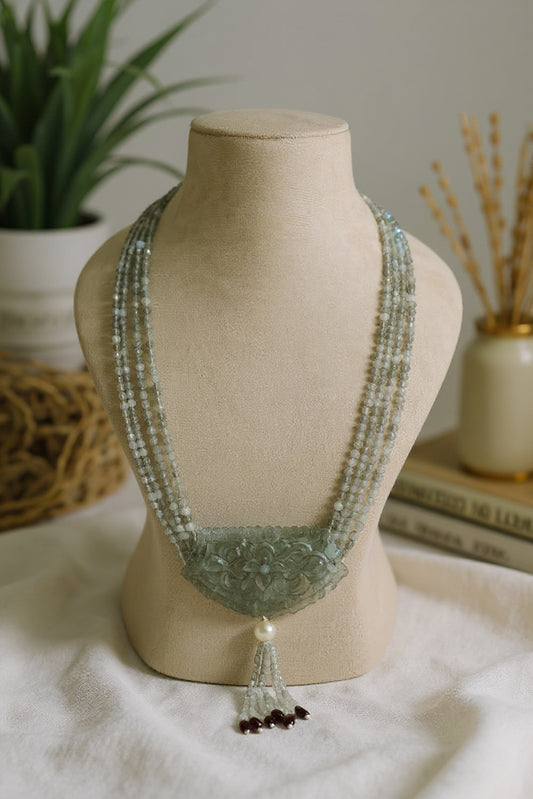 Royal Crest Jade Necklace – Bridal & Festive Statement Jewellry