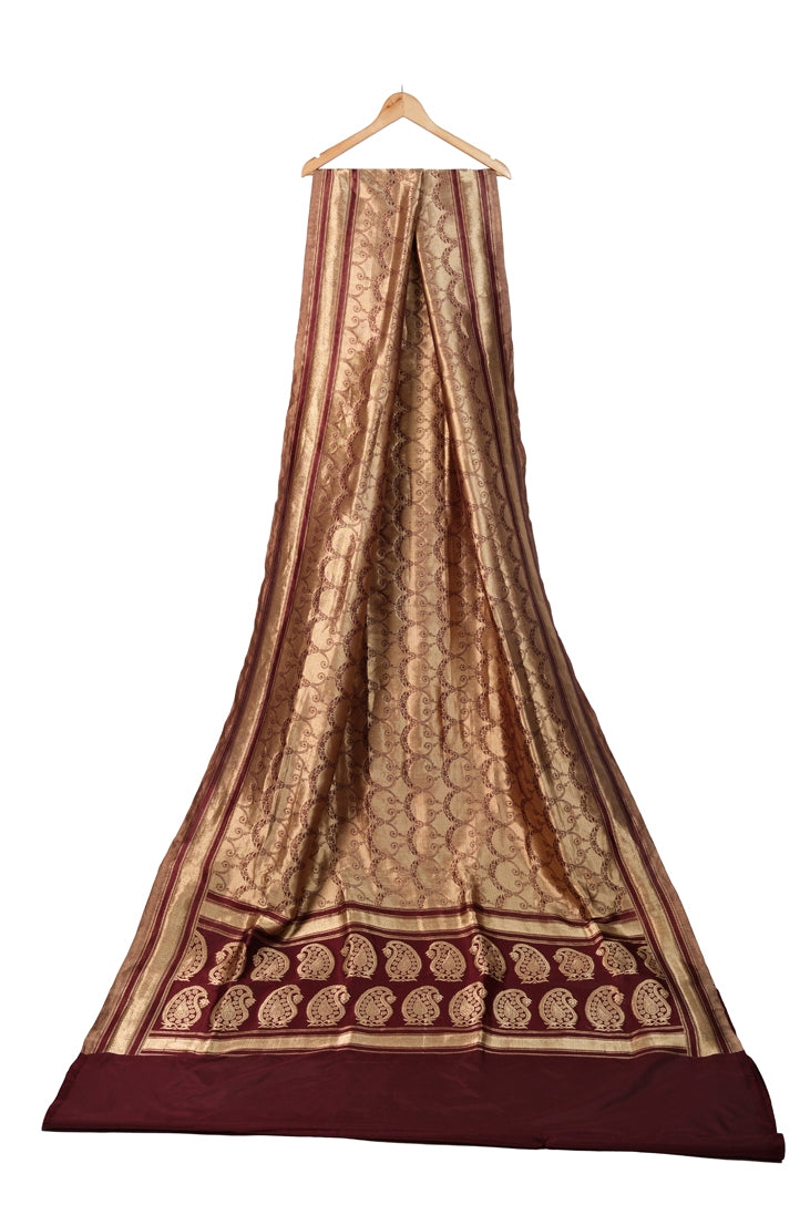 Sindoor Saaz Saree | Handwoven Banarasi Silk Saree