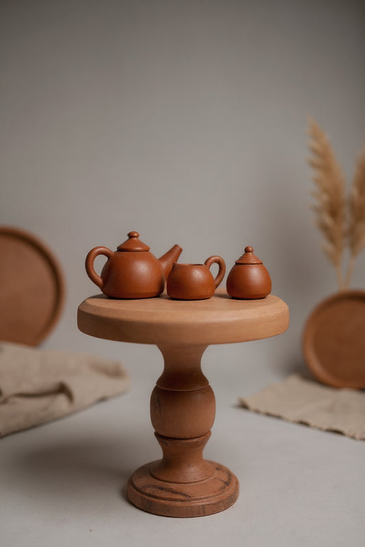 Miniature Terracotta Tea Set