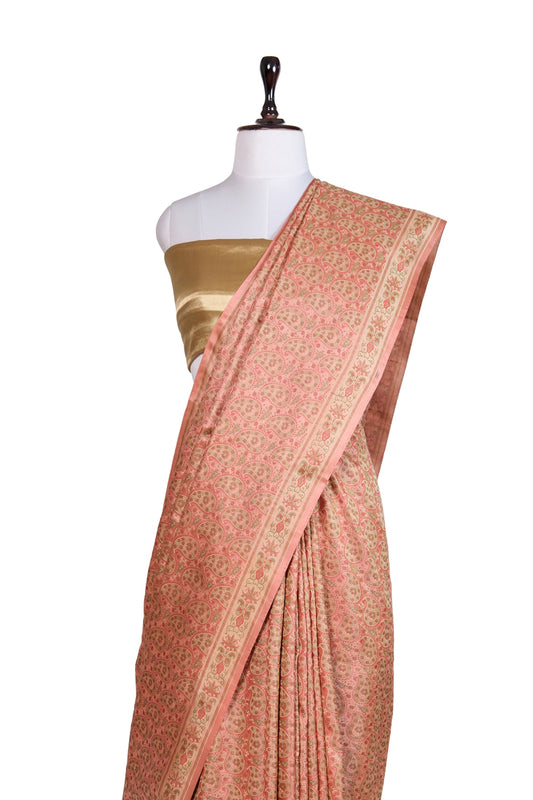 Aangan Phool Saree | Handwoven Banarasi Silk Saree
