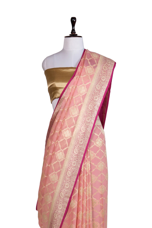 Aangan Sitara Saree | Handwoven Banarasi Silk Saree