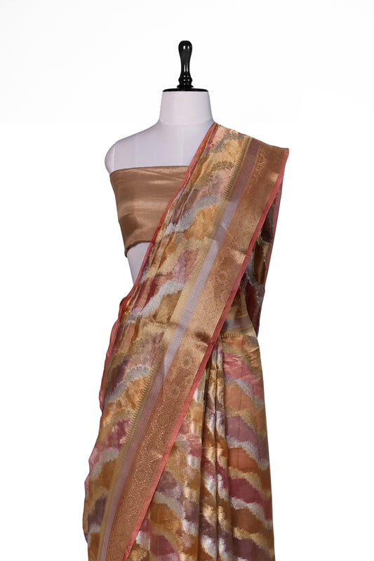 Rang Sacchi Saree | Handwoven Banarasi Silk Saree
