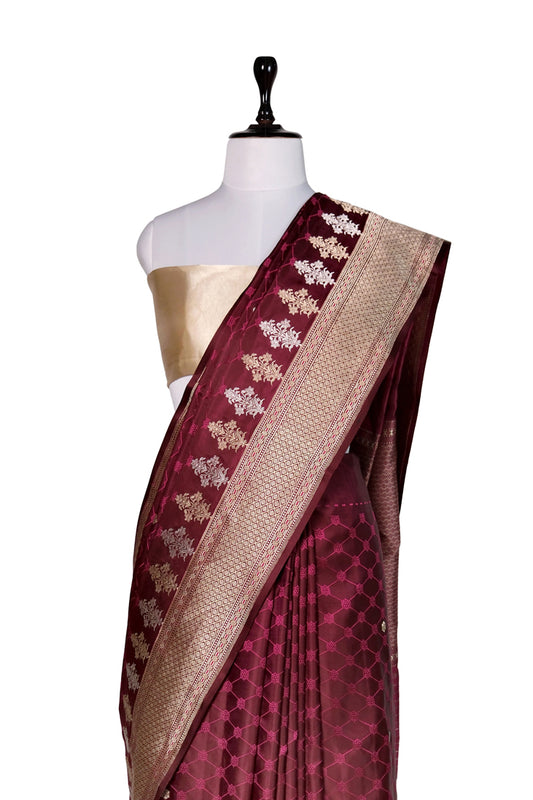 Zari Sitara Saree | Handwoven Banarasi Silk Saree