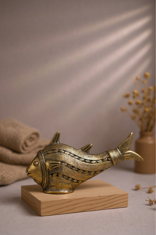 Tribal Wavefish | Handcrafted Tribal-Inspired Fish Décor