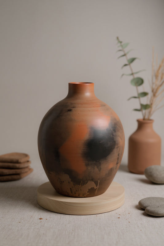 Earthen Glow Terracotta Vase