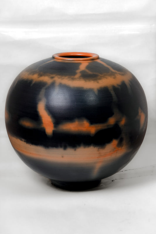 Ethnic Desert Smoke Terracotta Container – Rustic Handcrafted Pottery