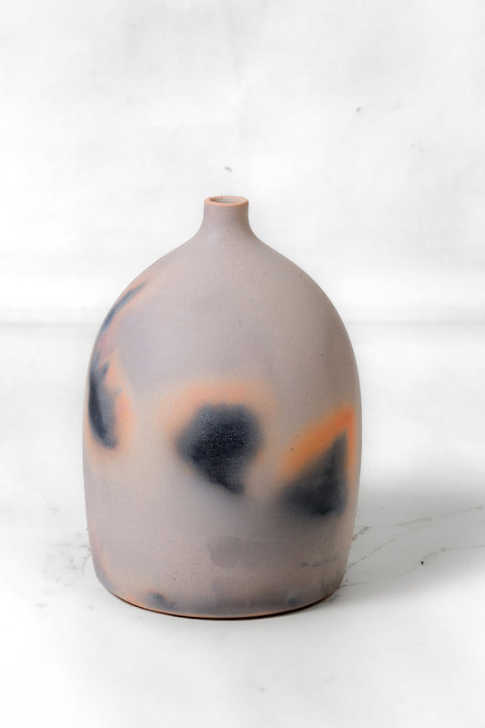 Ember Mist Terracotta Bottle Vase