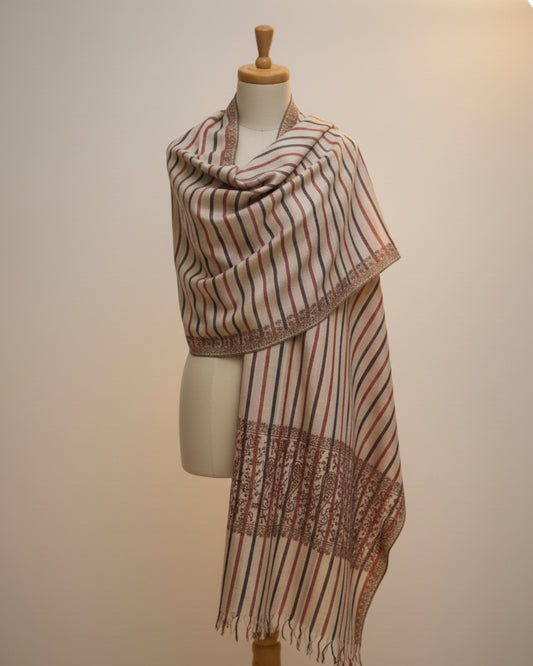 Riwaayat-E-Rekha Luxury Handloom Pashmina Shawl