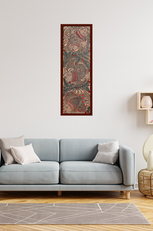 Sahaj Jeevan Madhubani Decorative Painting – Handcrafted Artistic Accent