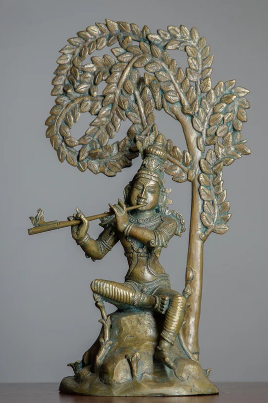 Vansidhari Krishna (The flute-bearer beneath the tree of love)