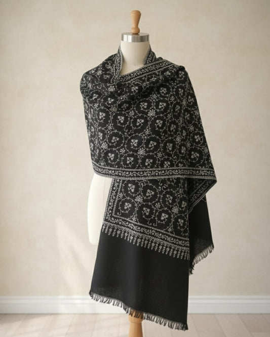 Noor-E-Safaid Luxury Pure Pashmina Shawl