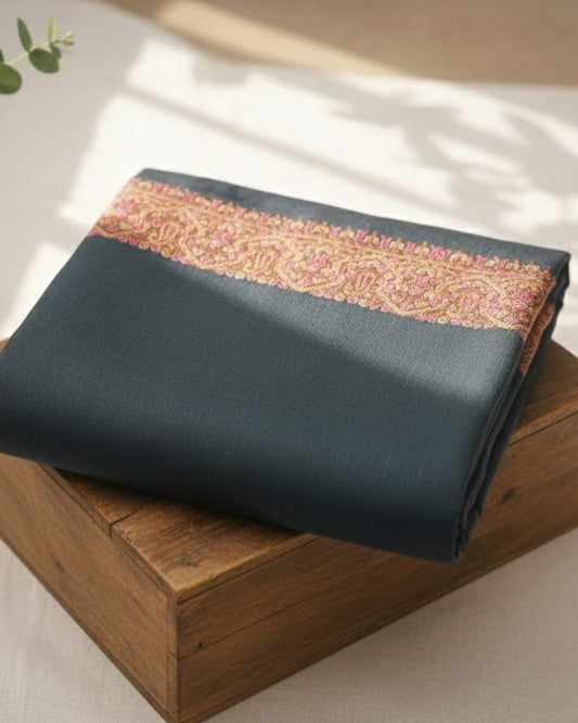 Ferozi Zarbaft Kashmiri Pure Pashmina Shawl
