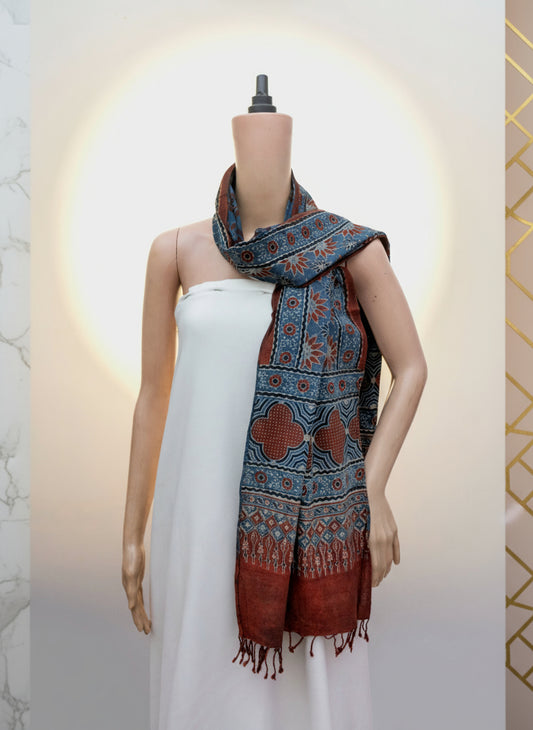 Ajrak Megh Malhar | Handwoven Stall