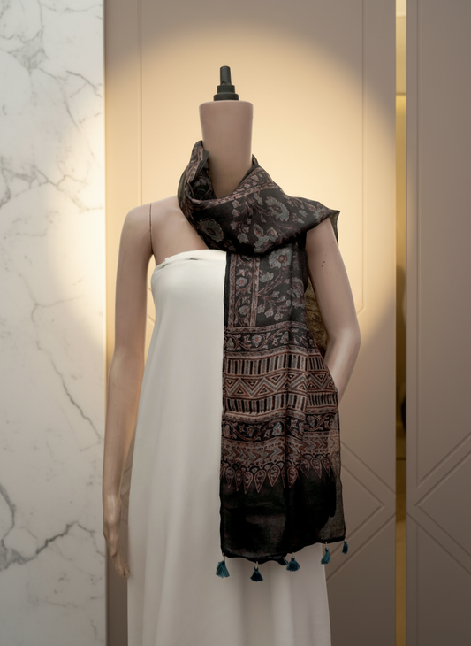 Ajrak Shyam Pallav | Handwoven Stall