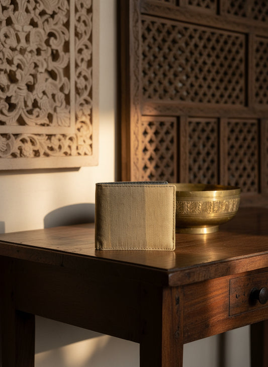 Aarav – The Calm Weave Men’s Handloom Wallet