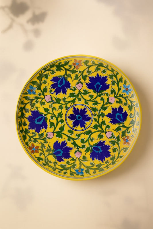 Classic Bloom Handcrafted Decorative Plate