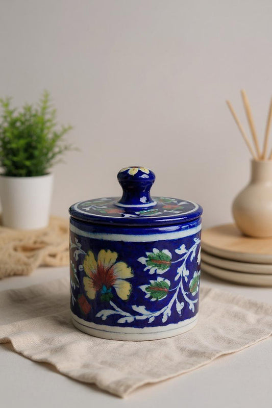 Royal Bloom Jar | Handcrafted Decorative Jar for Home Décor