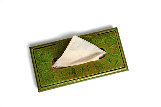 Green Grace Tissue Box | Handcrafted Wooden & Eco-Friendly Tissue Holder