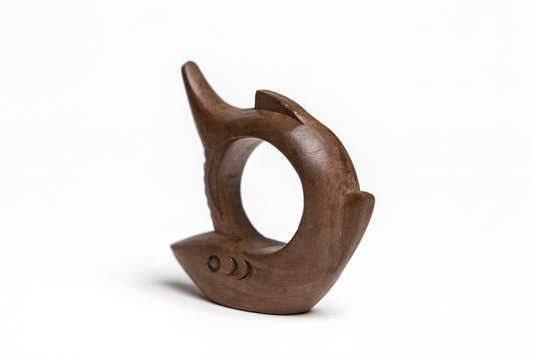 Dolphin Glide Tissue Holder | Handcrafted Wooden Tissue Box