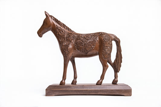 Regal Rosemane | Handcrafted Lion or Horse Figurine for Home Décor