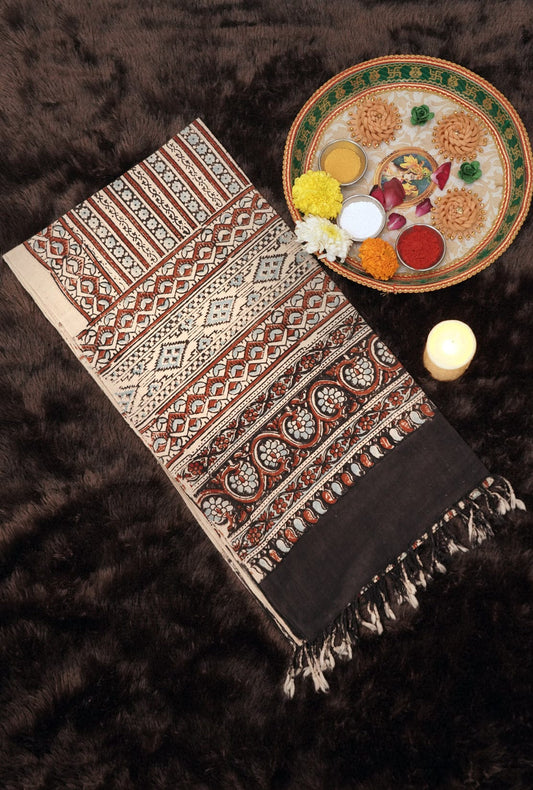 Traditional Ajrak Stall | Handwoven Heritage Fabric