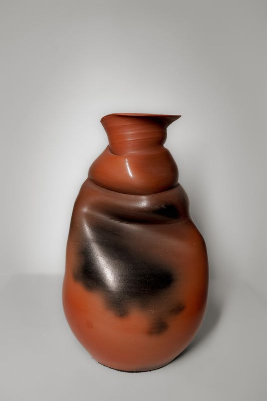 Ember Flow Terracotta Vase
