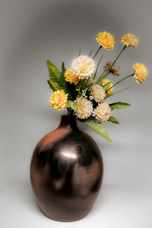 Terracotta Twin-Hue Vase