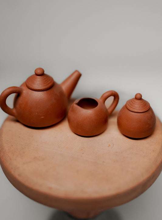 Miniature Terracotta Tea Set