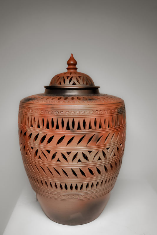 Terracotta jar Vase lamp