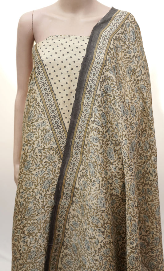 Traditional Gulmohar Ajrak | Handwoven Heritage Suit