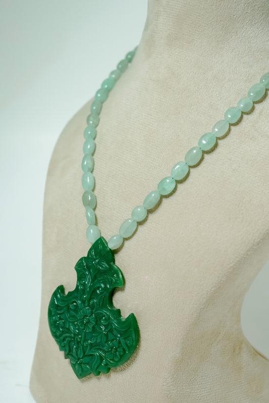 Verdant Blossom Jade Necklace