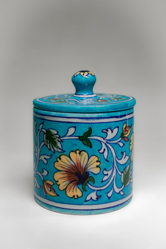 Aqua Garden Artistic Ceramic Storage Jar