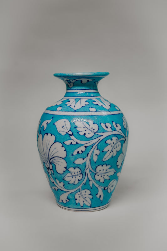 Sky Blue Handmade Ceramic Flower Vase