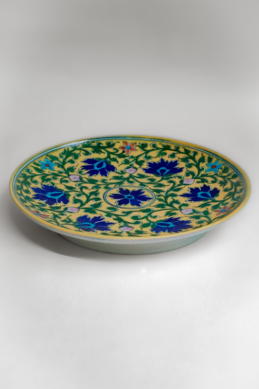Classic Bloom Handcrafted Decorative Plate