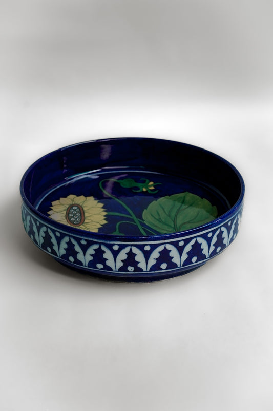 Lotus Serenade Handcrafted Decorative Pasta Plate