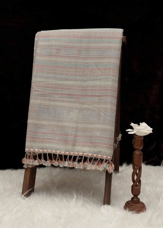 Whisper Pastel | Wool Handwoven Kutch Shawl