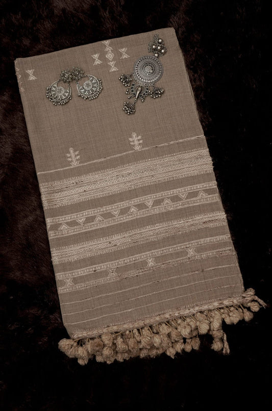 Dune Light Stole | Artisan Wool Handwoven Kutch Weaving