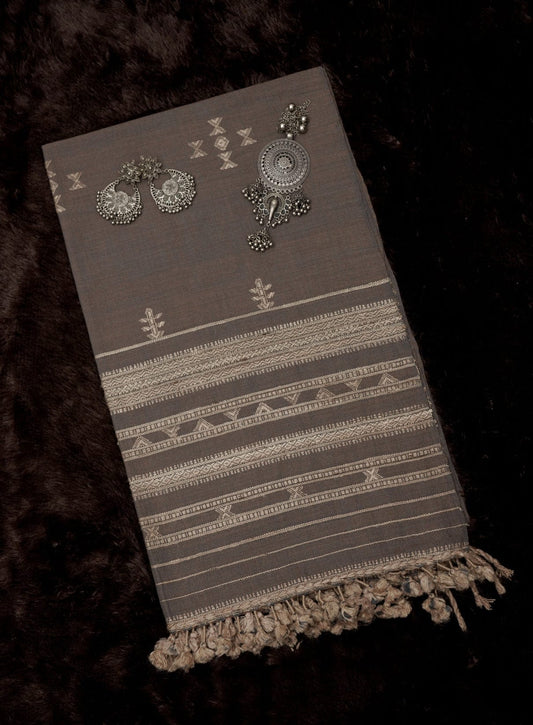 Earthen Echo Stole | Artisan Wool Handwoven Kutch Weaving