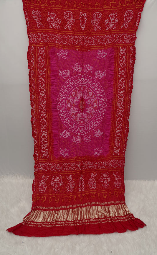 Rasmandal Dupatta | Handcrafted Bandhani Dupatta