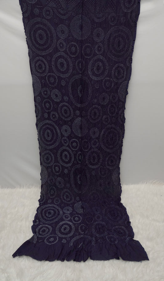 Neel Gagan Saree | Handcrafted Bandhani Saree