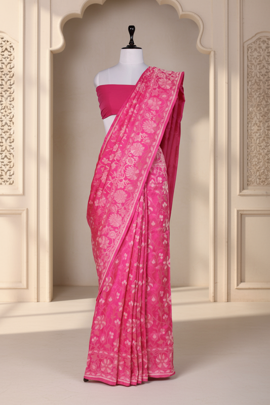 Phoolwari Saree | Handwoven Banarasi Silk Saree